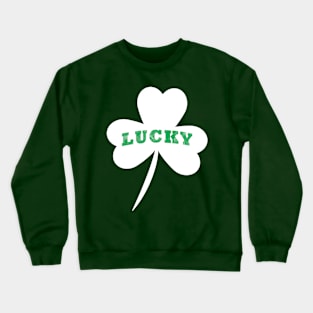 Vintage Style Lucky Clover St Patrick's Day Crewneck Sweatshirt